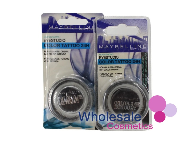 10 x Maybelline 24HR Color Tattoo Eyeshadow - 60 TIMELESS BLACK